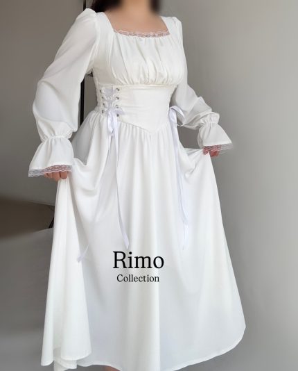 پیراهن پرنسسی سفید