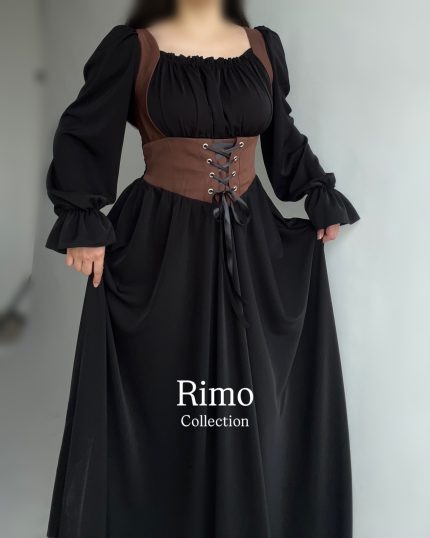 پیراهن وینتیج مشکی